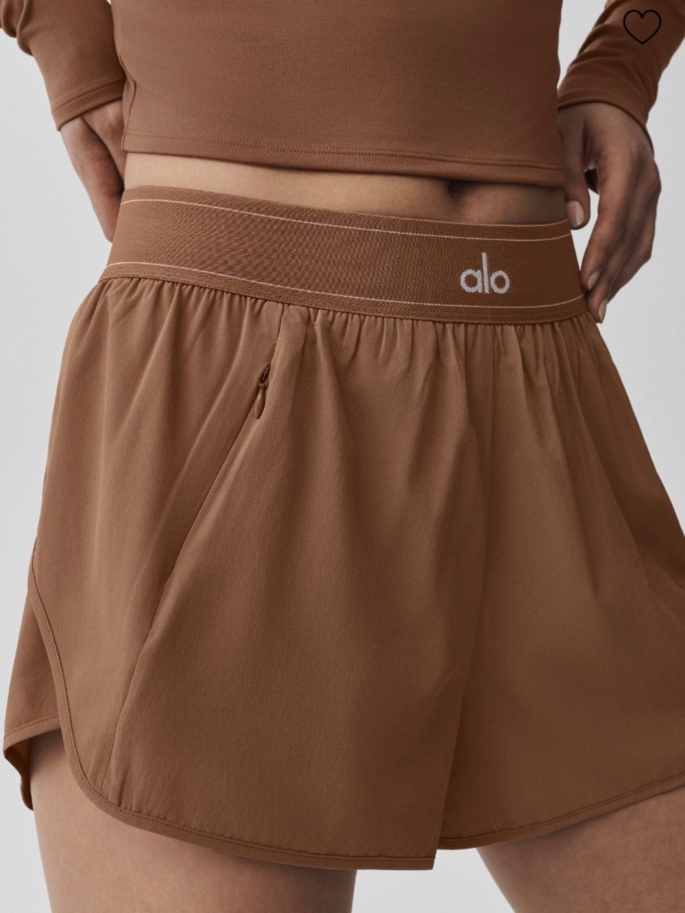 Alo Match Point Short, Sun Kissed Brown, Medium
